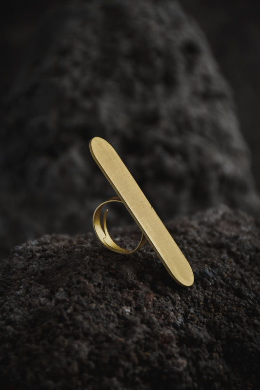 SOLID OBLONG RING