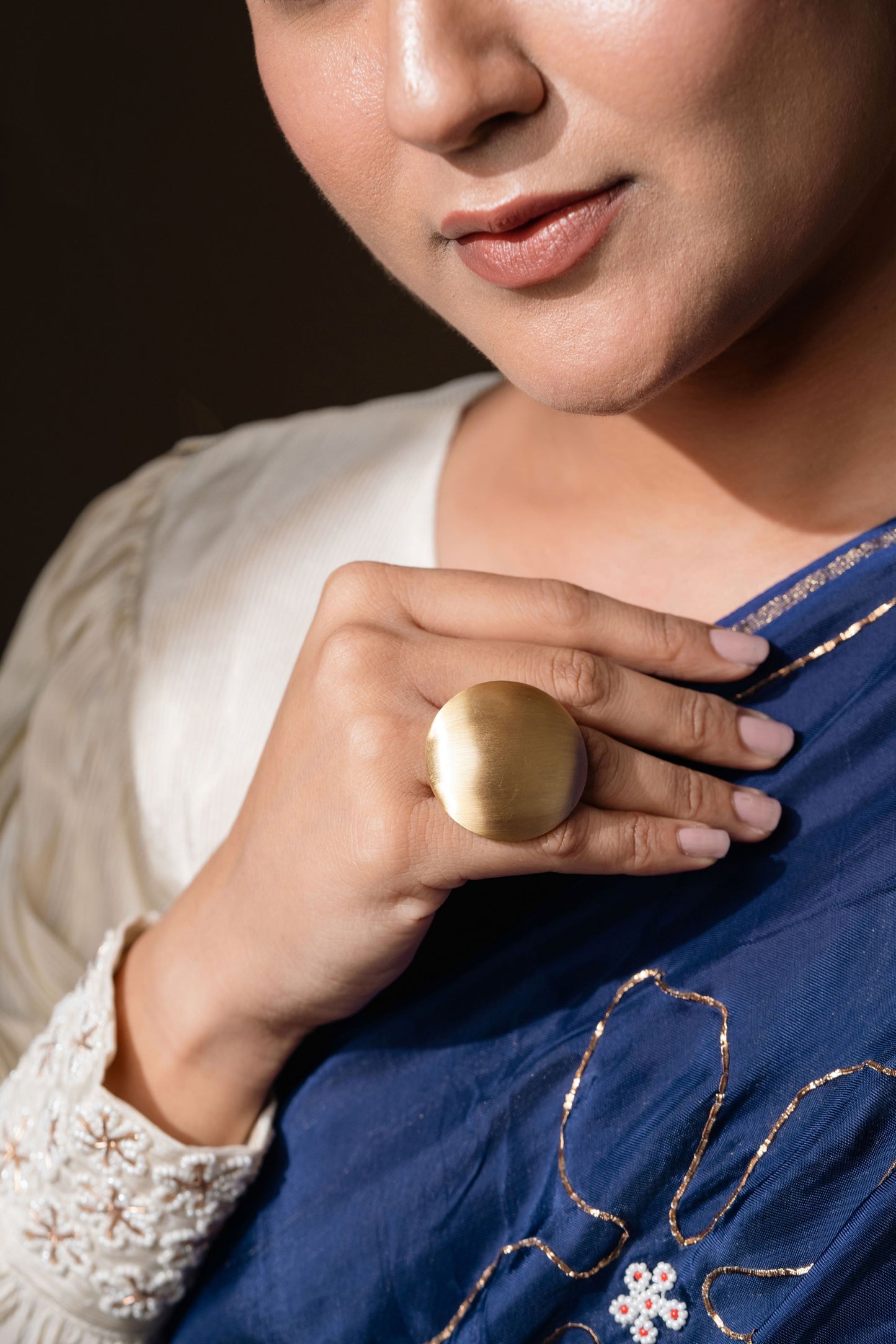 DOME GOLD RING
