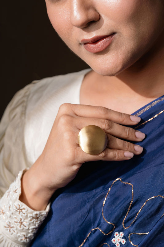 DOME GOLD RING