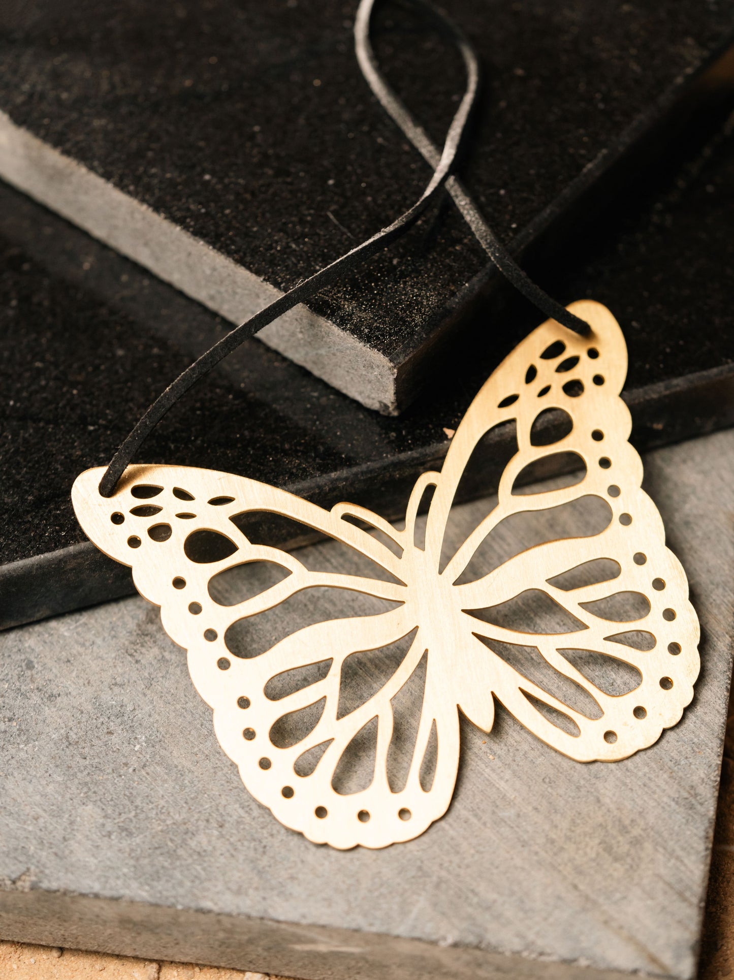 BUTTERFLY STATEMENT NECKPIECE